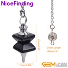 7 Chakras Quartz Gemstone Merkaba Pendulum Reiki Healing Pendant Dowsing Gift