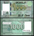 Lebanon Set 1000 5000 10000 20000 Livres 2016-21 P New Unc