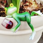 Funny Frog Statue Frog Pot Hugger Plant Decorations For Pots 