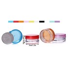 100pcs 5g Sample Container  Empty Round Cosmetic Containers With Lid Plastic    