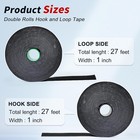 27ft X 1 Inch Hook And Loop Strips With Adhesive  Double Sided Self Adhesive 