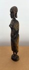 Hand Carved African Wooden Figurine Sculpture Folk Art Woman Tribal Statue