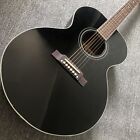 Solid Spruce Top  High Quality Black 180 Series Acoustic Guitar 