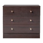 5 Drawer Dresser With Deep Space Wood Storage Cabinet For Living Room Brown