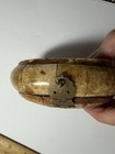 Vintage Camel Bone And Brass Trinket Box  Hinged   Lined