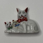 Vintage Occupied Japan Cat Kitten Family Figurine Porcelain