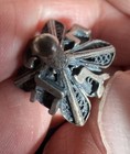 Vtg Sterling Silver Filigree Dreidel Judaica 1   