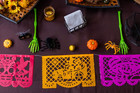2 Pack  Altar De Ofrendas Dia De Los Muertos Mexican Papel Picado Tissue Paper B