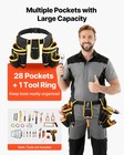 Vevor Tool Belt Magnetic Electricians Work Belt 28 Pocket Heavy Duty Tool Pouch