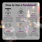 Sunyik 12 Faceted Crystal Point Pendulum For Dowsing Divination   Reiki Heali   