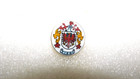 Heraldic Coat Of Arms Family Crest Red Enamel Lion 1 2  Brooch Gold Tone