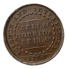1789 Banbury Thomas Johnson Boxer Penny Conder Token Unlisted D h-12 Bis Rare