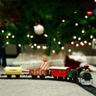 Rocky Mountain Train Set Toy Double Round Track Christmas Gift For Kids Boy Girl