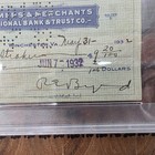 Rear Admiral Richard E  Byrd  Signed Personal Check With Psa dna Encapsulation