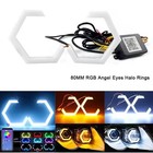 Rgb Hex Halo Angel Eye Turn Signal Light App Bluetooth Hexagon Headlight Fog Drl