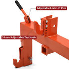Tractor Quick Hitch Adapter 3-pt Hitch Up To 3000 Lb Capacity Orange Heavy Steel