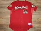 Houston Astros Kevin Cash Game Used Mlb Baseball Jersey 50 Authentic Team Sewn