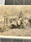 1930s John Deere Tractor Farmer Farming Antique Snapshot Photo
