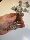 Antique Vintage Glass Cabinet Drawer Handles Pulls Set Of 5 Art Deco Arched