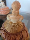 Antique Chalk Pin Cushion Half Doll 