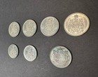 Canada Vintage Silver Coin Collection Lot 17 Pcs 1921 Key Quarter 1959 Dollar