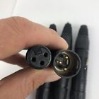 4 X Male 4 X Female Black Neutrik Nc3mxx   Nc3fxx 3 Pin Xlr Mic Cable Lot Of 4