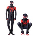 Into The Spiderverse Miles Morales Spiderman Jumpsuit Kids adult Costume Cosplay