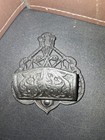 Vintage Wilton Cast Iron Match Holder Wall Mount Cottage Rustic Farmhouse Decor