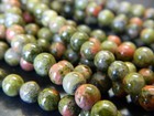 6mm Natural Unakite Gemstone Round Beads - Unakite Round Stone Beads All
