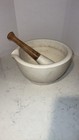 Antique 1900s Thomas Maddock   Sons Co  Apothecary Mortar pestle Acid Proof 10    