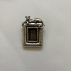 Brighton Mini Cat Pin photo Frame In Original Heart Shaped Tin Box