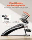Vevor Sit Up Bench Curved Ab Bench 6 Adjustable Height Reverse Crunch Handle