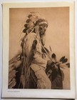 Original 1927 Edward Sheriff Curtis Photogravure     The Old Cheyenne