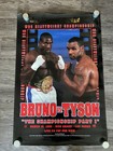 Vintage 1996 Frank Bruno Vs  Mike Tyson Boxing Poster 24x36in Don King Mgm Ppv