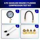 Compression Tester  8pcs Engine Tester Kit Professional 8pc-red 