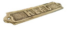 Solid Brass  head  Door Sign - Nautical Wall Decor - Boat Cabin Bath
