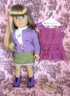 American Girl Doll Pleasant Company Blonde Hair Blue Eyes 18  Truly Me Clothes