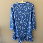 Gymboree Girls Pajamas Nightgown L Large 10-12 Blue Fairies Long Sleeve Ruffles