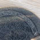 Vintage 1978 Solid Brass Mens Belt Buckle Ornate Scroll Design