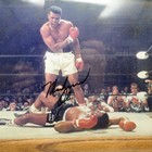 Vtg 1965 Muhammed Ali Signed 8x10 Of Sonny Liston Knockout Estate Find