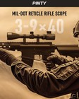 Pinty 3-9x40 Rifle Scope Red   Green Illuminated Mil-dot Reticle Hunting Scope