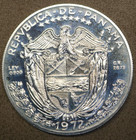 1972 Republica De Panama Un  one  Balboa 90  Silver Proof Coin