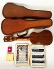 Vtg 1940s-50s Soprano Ukulele Case Sheet Music Booklet Musical String Instrument