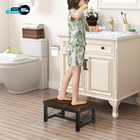 Wooden Step Stool For Adults  Heavy Duty Step Stool For High Bed With Non-slip