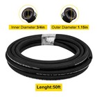 Hydraulic Hose Coiled Hydraulic Hose 50ft 3 4  2 Steel Wire 3120 Psi