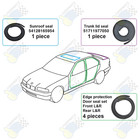 1991-1998 Bmw E36 Sedan 6-pc Rubber Seal Weatherstrip Set Doors  Sunroof  Trunk