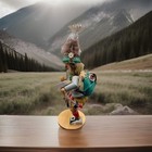 Vintage German Erzgebirge Hiker Incense Smoker R  uchermann Wood Figure 11   