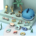 0-6-9-12 Months Baby Rattles Toys Set  Infant Grab N Shake sensory Teether