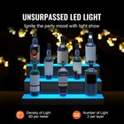 24 3-step Led Lighted Liquor Bottle Display Bar Shelf Rf   App Control