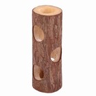 Wooden Animal Tunnel Exercise Tube Chew Toy For Rabbit Ferret Hamster Guinea Pig